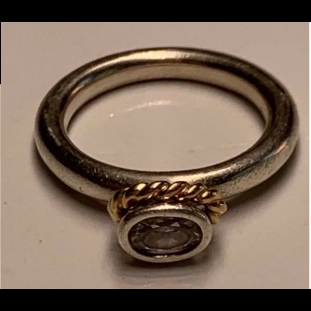 Pandora Ring. Size 7. Sterling and 14k